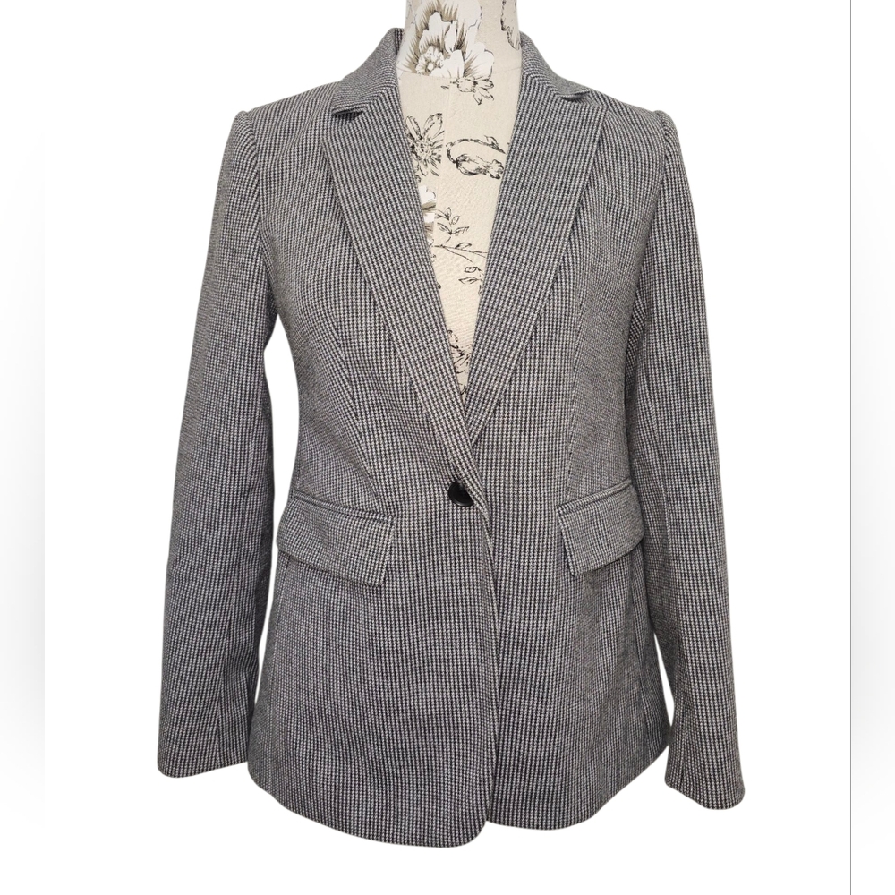 LOFT, Women's Gray Plaid Blazer, NWT, Size 0